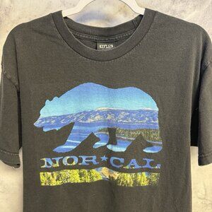 Vintage Nor Cal California Bear T Shirt Mens L 20.5x27 NHS 90s Y2K Skate